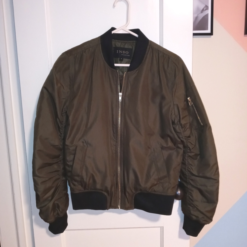 Green Bomber Jacket